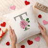 Shop Personalized Floral Initials Cushions - Set Of 2
