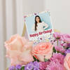 Gift Personalized Fridge Magnet And Birthday Bouquet Combo