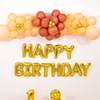 Gift Personalized Glamorous Golden Birthday Balloons Decor
