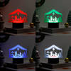 Shop Personalized Gleaming Nativity Christmas LED Lamp - Black Base
