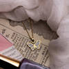 Buy Personalized Gold And Zircon Butterfly Pendant