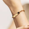 Buy Personalized Gold And Zircon Zest Bracelet
