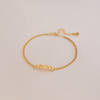 Personalized Gold Curb Chain Bracelet For Women