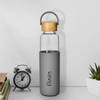 Gift Personalized Grey Silicone Sleeve Glass Bottle