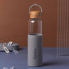 Personalized Grey Silicone Sleeve Glass Bottle