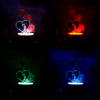 Shop Personalized Heart And Roses LED Lamp Brown Base