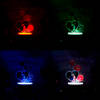 Shop Personalized Heart And Roses Valentine's Day LED Lamp Black Base