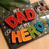 Gift Personalized Hero Dad Polaroids String Art Frame