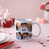 Personalized Hugs And Kisses Photo Mug For Valentine's Day