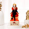 Personalized King Caricature with Wooden Stand