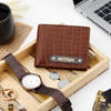 Personalized Leather Wallet And Watch Gift Set Online