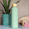 Gift Personalized Light Green Vacuum Insulated Water Bottle