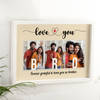 Gift Personalized Love You Bro MDF Photo Frame