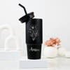 Shop Personalized Matte Black Floral Tumbler for Her