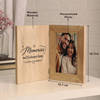 Gift Personalized Memories We Keep Wooden Book Frame