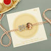 Buy Personalized Metal And Cz Designed Bro Rakhi