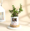 Personalized Mother's Day Jade Plant With Ceramic Planter