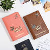 Personalized Mr. And Mrs. Passport Cover - Set Of 2
