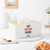 Personalized One More Episode Wooden Tissue Box