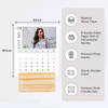 Gift Personalized Photo Desk Calendar With Wooden Base
