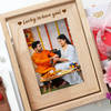 Gift Personalized Photo Frame And Floral Bliss For Raksha Bandhan