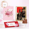 Personalized Photo Frame & Chocolate Hamper for Valentine's Day