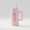 Gift Personalized Powder Pink Stainless Steel Tumbler - 1500 ml