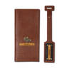 Personalized PU Leather Travel Folder And Luggage Tag Combo