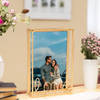 Buy Personalized Radiant Love Golden Metal Photo Frame