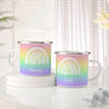Personalized Rainbow Coffee Mug - Set Of 2