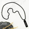 Buy Personalized Rectangle Pendant - Matte Black