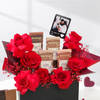 Buy Personalized Red Roses And Chocolates Valentines Day Gift Bag