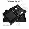 Gift Personalized Refined Faux Leather Wallet Gift Set For Him