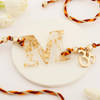 Personalized Resin Initial Rakhi