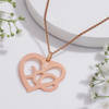 Gift Personalized Rose Gold Heart Pendant