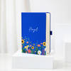 Gift Personalized Royal Blue Floral Notebook