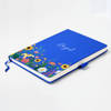 Buy Personalized Royal Blue Floral Notebook