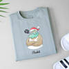 Buy Personalized Santa T-shirt For Men - Sage Green