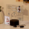 Personalized Secret Santa Daily Journal LED Lamp