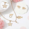Personalized Shimmering Dolphin Necklace Set