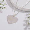Gift Personalized Silver Finish Heart Pendant