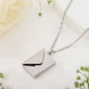 Shop Personalized Silver Love Envelope Pendant