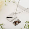Personalized Silver Love Envelope Pendant For Mom