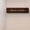 Gift Personalized Sleek 3D Nameplate - Dark Walnut