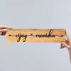 Gift Personalized Sleek 3D Nameplate - Natural Oak