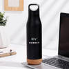 Buy Personalized Sleek Black Metal Water Bottle
