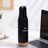 Shop Personalized Sleek Black Metal Water Bottle