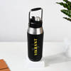 Gift Personalized Stainless Steel Black Water Bottle For Him