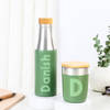 Personalized Sustainable Water Bottle And Mug Combo - Green