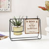 Personalized Swing Planter And Polaroid For Boss